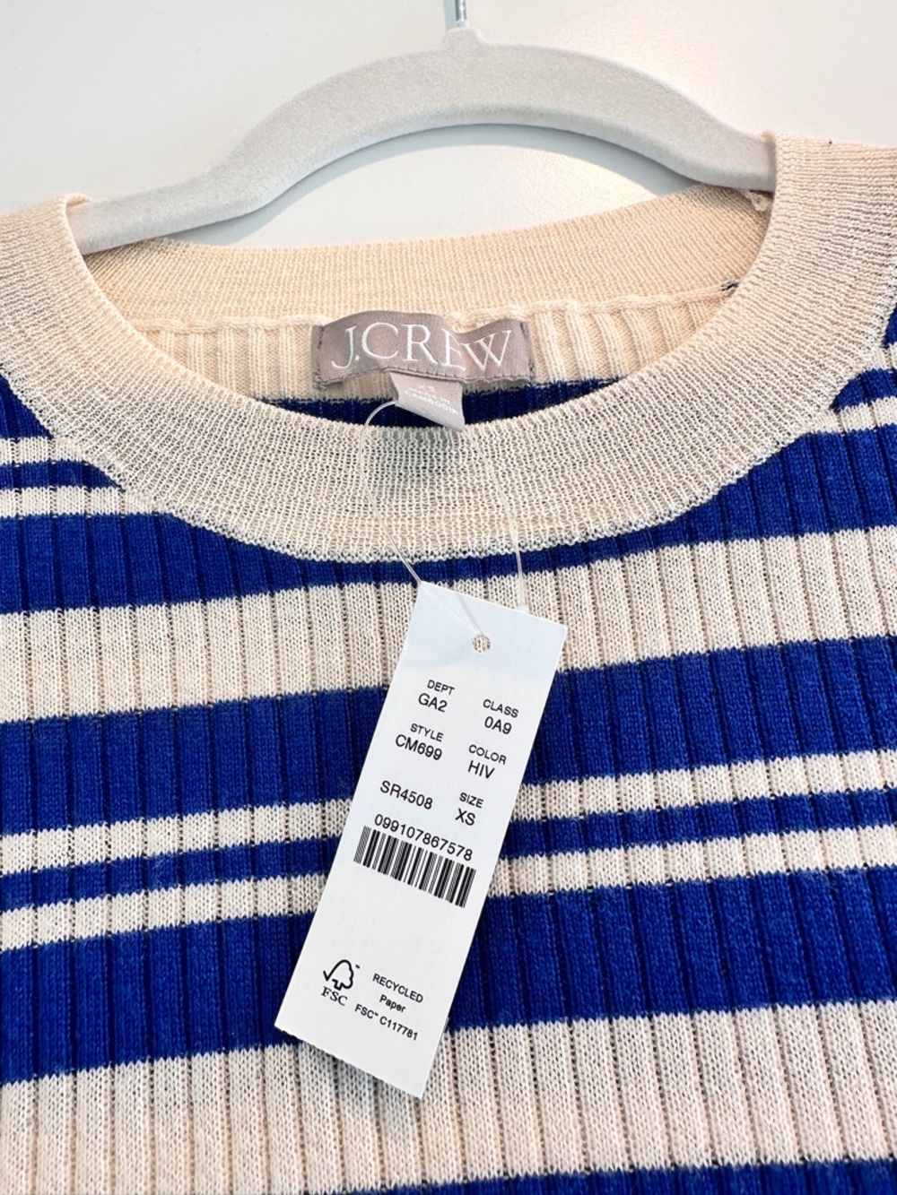 J. Crew Striped Merino Sweater - Picture 5 of 5
